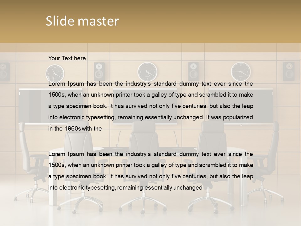 Empty Nobody Business PowerPoint Template