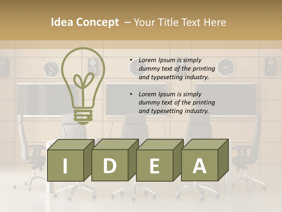 Empty Nobody Business PowerPoint Template