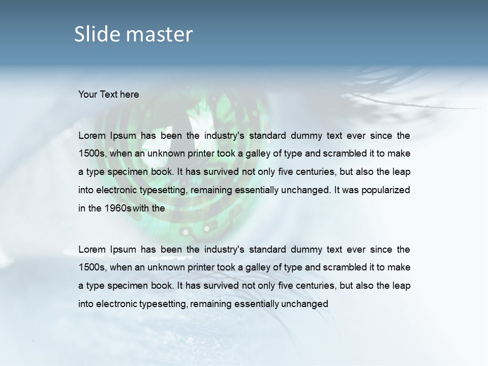 Robot Background Motherboard PowerPoint Template