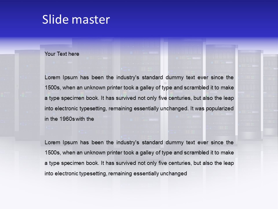Firewall White Equipment PowerPoint Template
