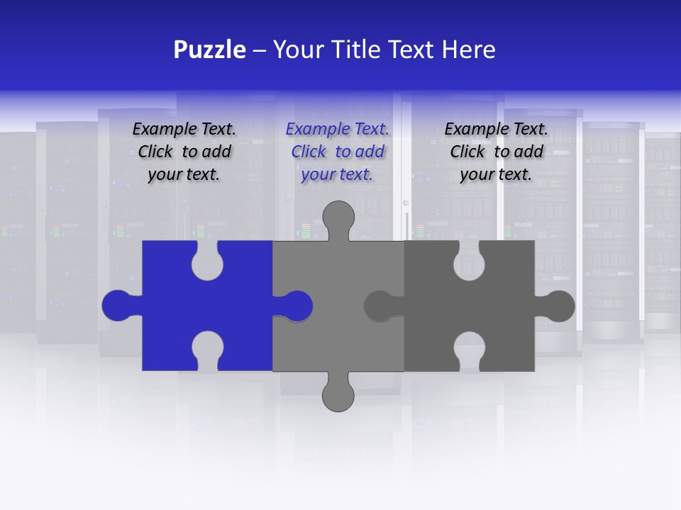 Firewall White Equipment PowerPoint Template