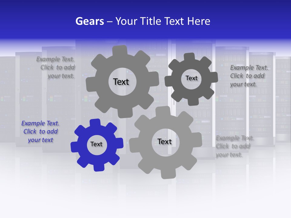 Firewall White Equipment PowerPoint Template