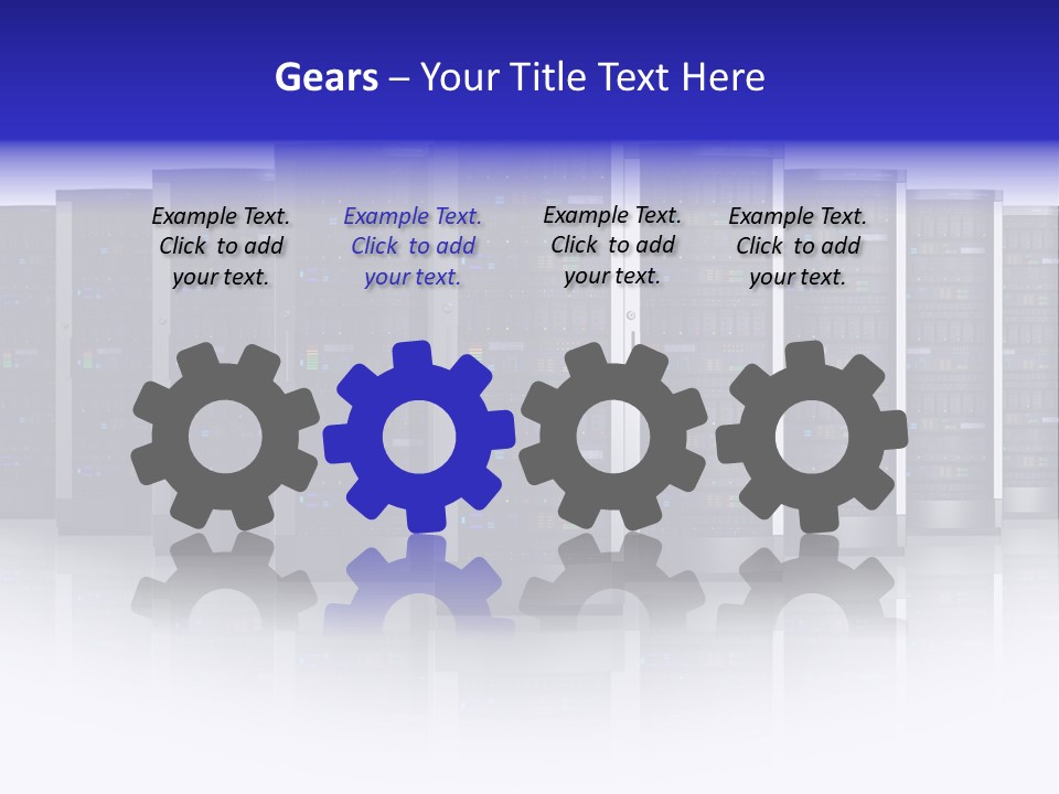 Firewall White Equipment PowerPoint Template