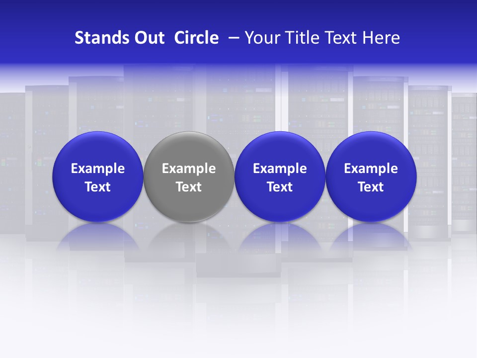 Firewall White Equipment PowerPoint Template