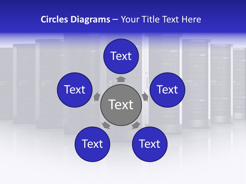 Firewall White Equipment PowerPoint Template