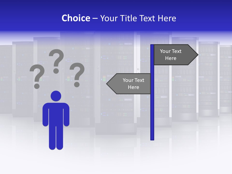 Firewall White Equipment PowerPoint Template