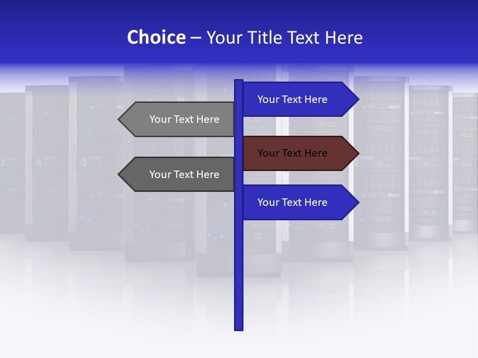 Firewall White Equipment PowerPoint Template
