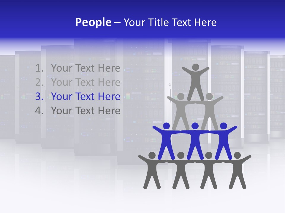 Firewall White Equipment PowerPoint Template