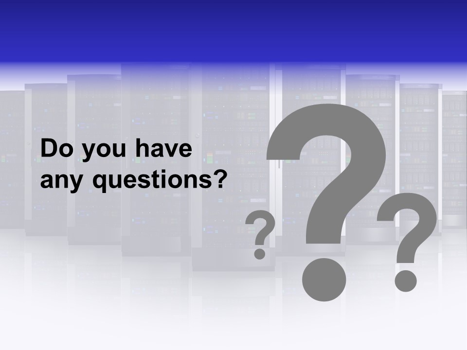 Firewall White Equipment PowerPoint Template