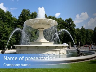 City Tree Water PowerPoint Template