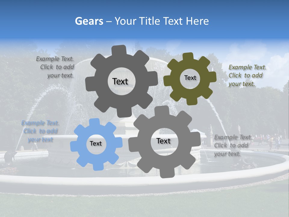 City Tree Water PowerPoint Template