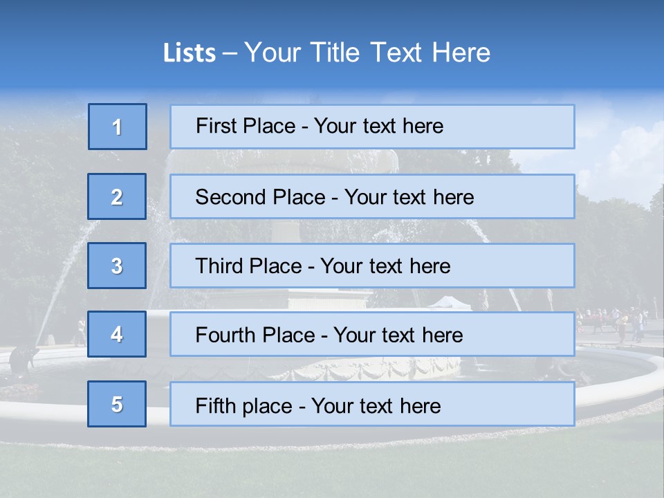 City Tree Water PowerPoint Template
