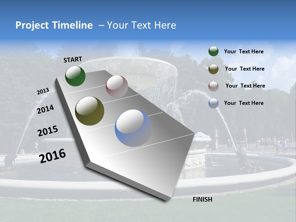 City Tree Water PowerPoint Template