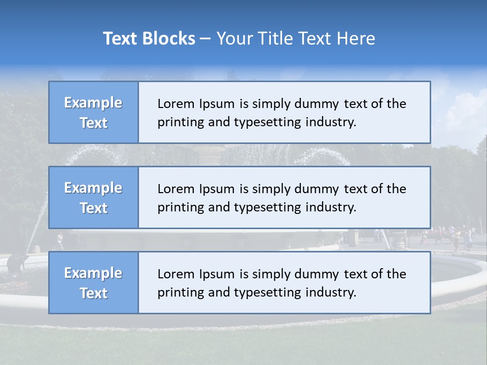City Tree Water PowerPoint Template