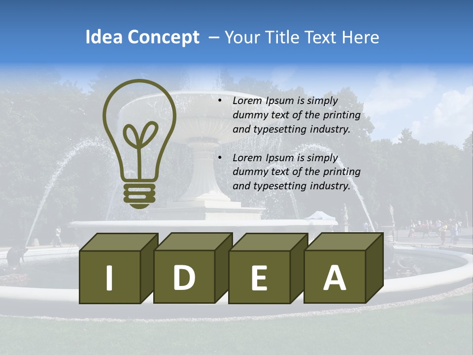 City Tree Water PowerPoint Template