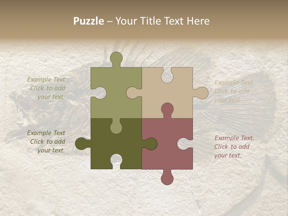 Evolution Skeleton Petrified PowerPoint Template