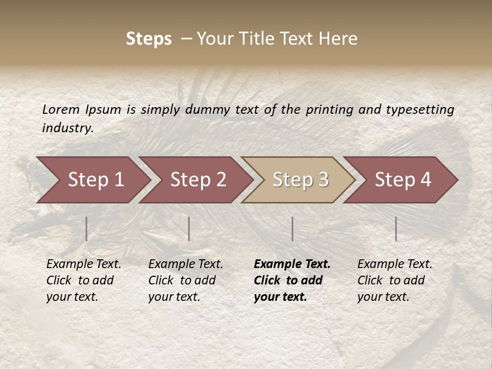 Evolution Skeleton Petrified PowerPoint Template