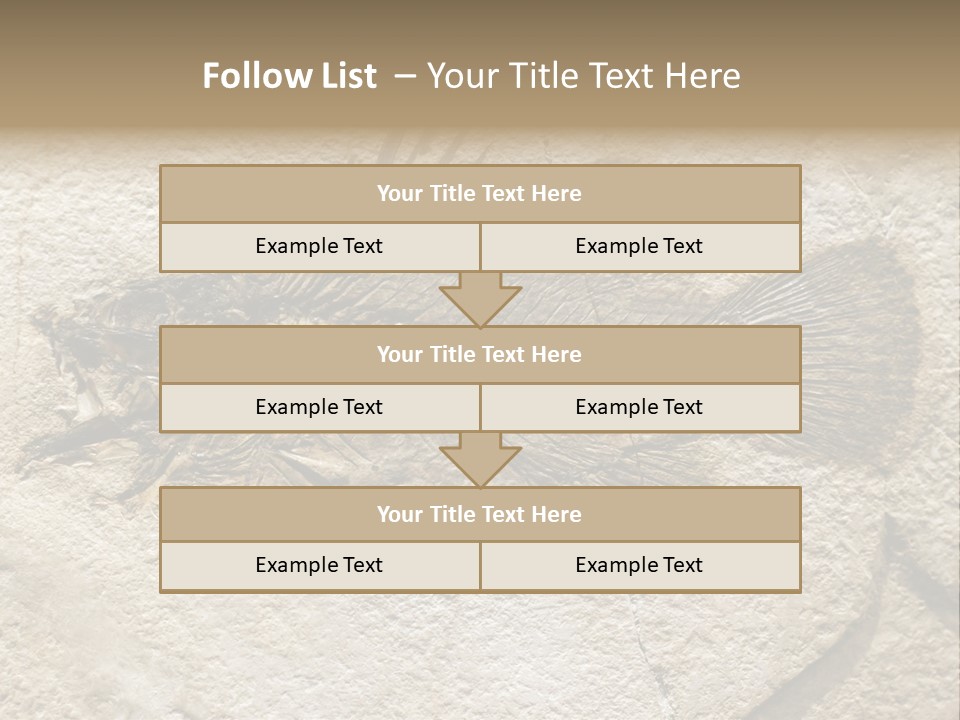 Evolution Skeleton Petrified PowerPoint Template