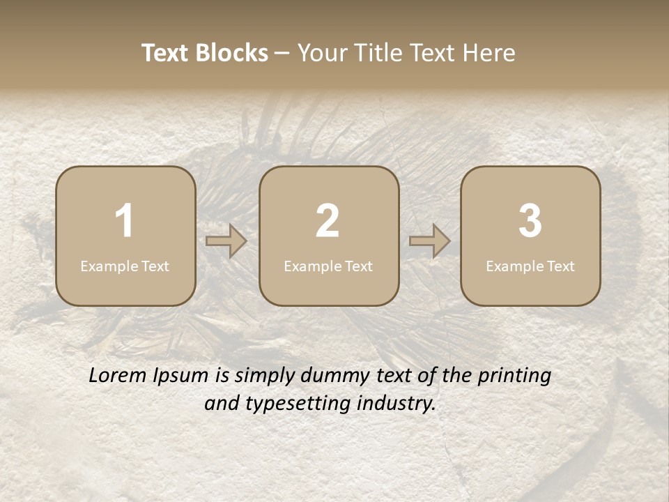 Evolution Skeleton Petrified PowerPoint Template