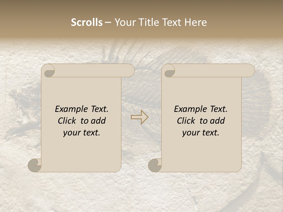 Evolution Skeleton Petrified PowerPoint Template