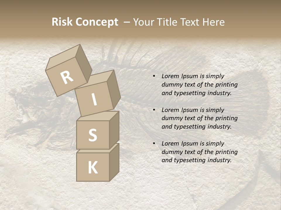 Evolution Skeleton Petrified PowerPoint Template