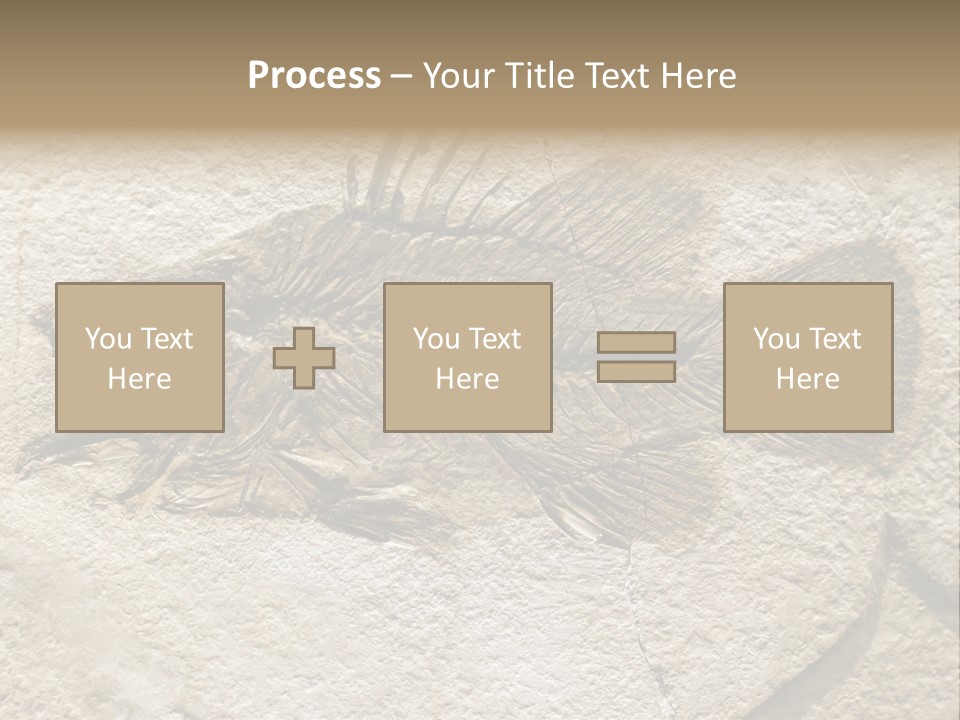Evolution Skeleton Petrified PowerPoint Template