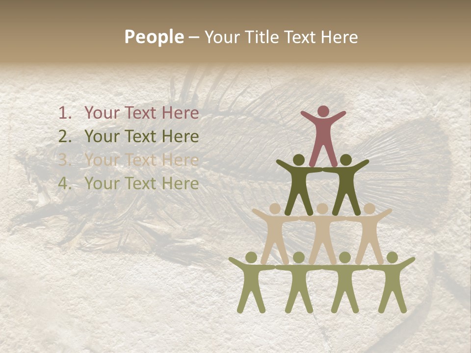 Evolution Skeleton Petrified PowerPoint Template