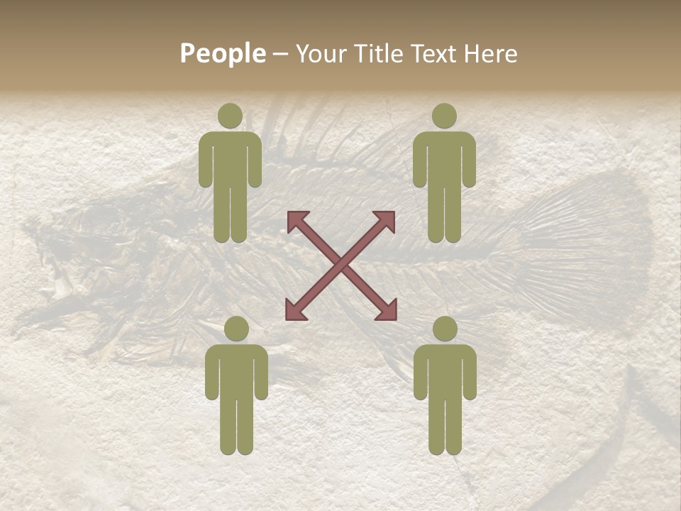 Evolution Skeleton Petrified PowerPoint Template