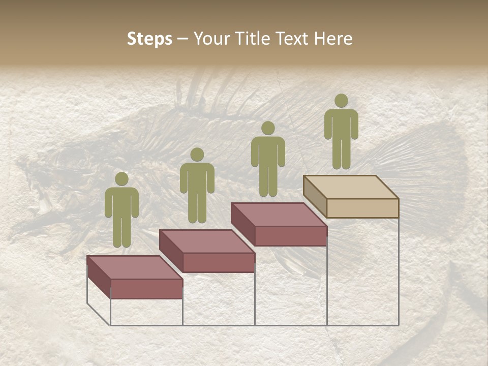 Evolution Skeleton Petrified PowerPoint Template