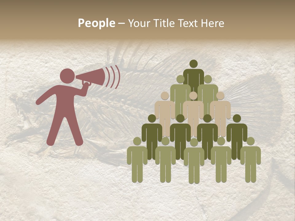 Evolution Skeleton Petrified PowerPoint Template