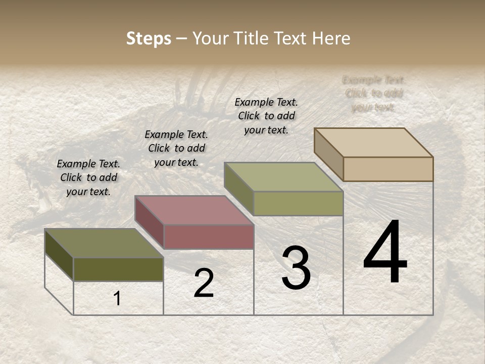 Evolution Skeleton Petrified PowerPoint Template