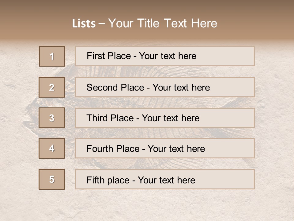Evolve Ammonite Geology PowerPoint Template