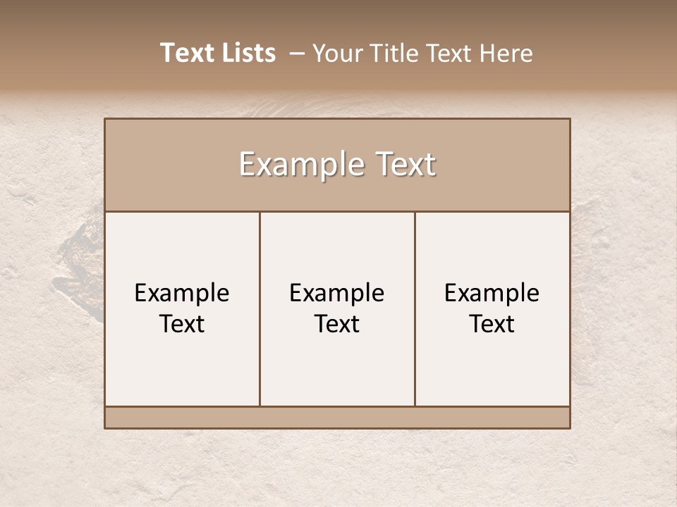 Evolve Ammonite Geology PowerPoint Template