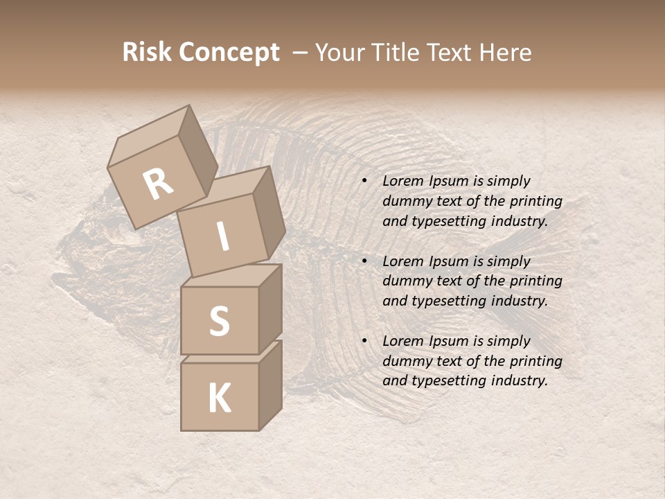 Evolve Ammonite Geology PowerPoint Template