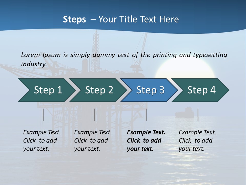Industry Production Sea PowerPoint Template