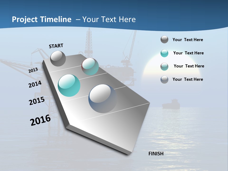 Industry Production Sea PowerPoint Template