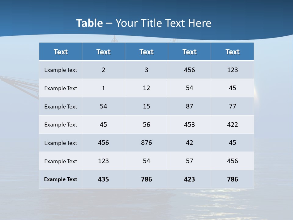 Industry Production Sea PowerPoint Template