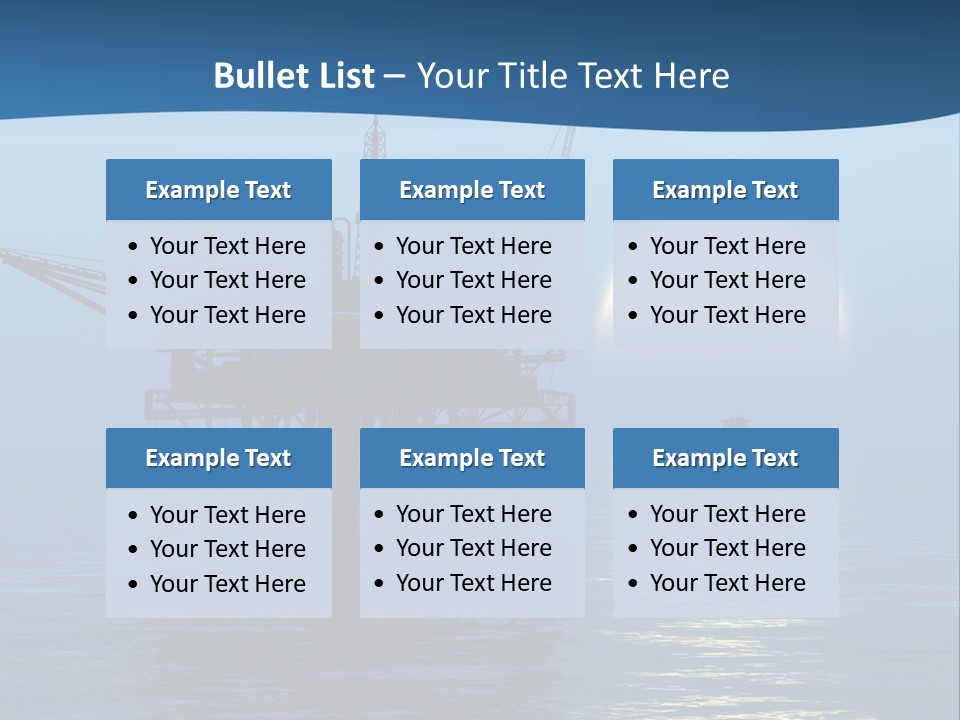 Industry Production Sea PowerPoint Template