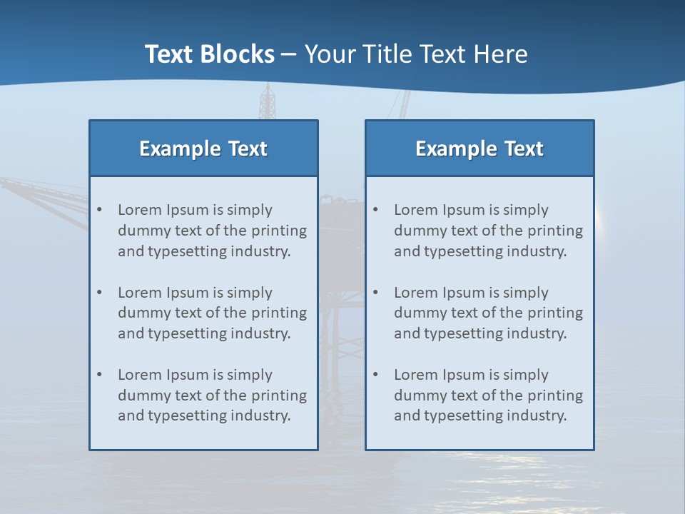 Industry Production Sea PowerPoint Template