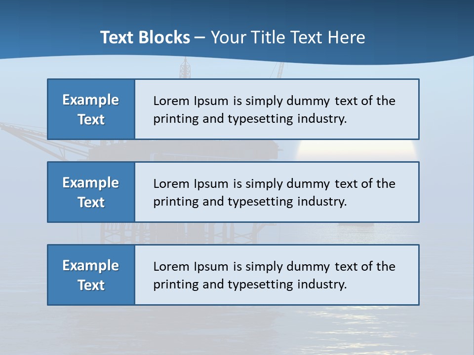 Industry Production Sea PowerPoint Template