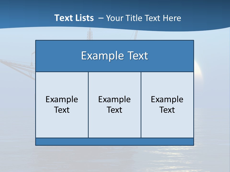 Industry Production Sea PowerPoint Template