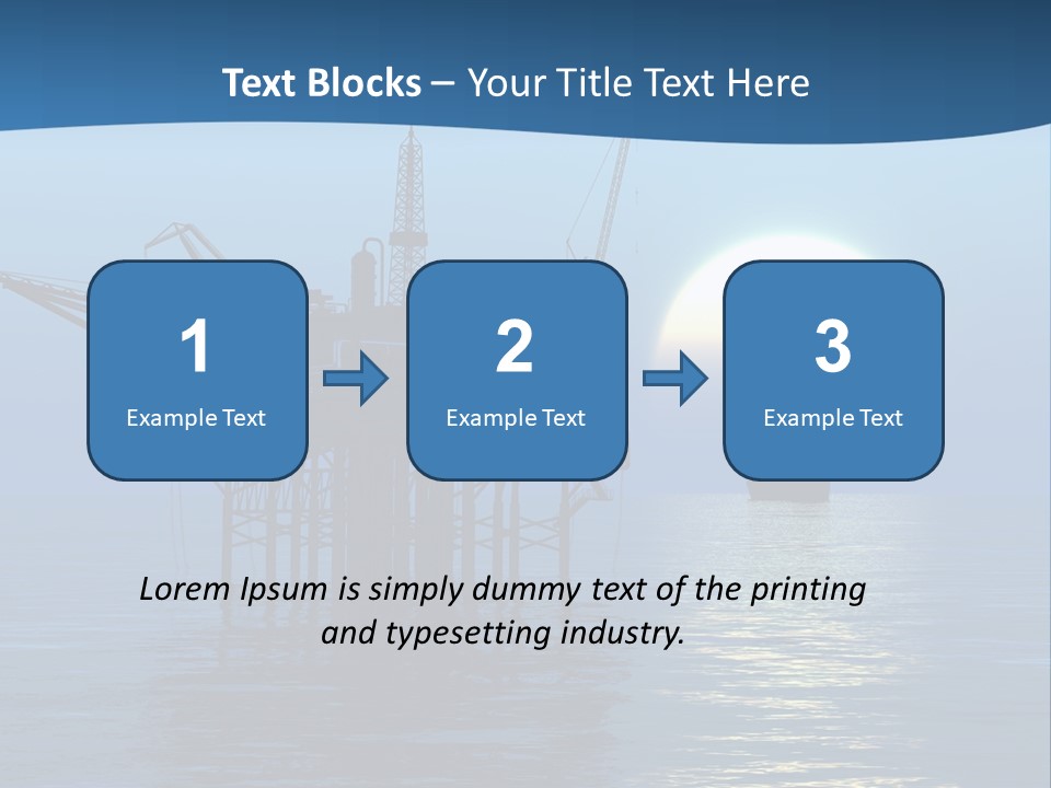 Industry Production Sea PowerPoint Template