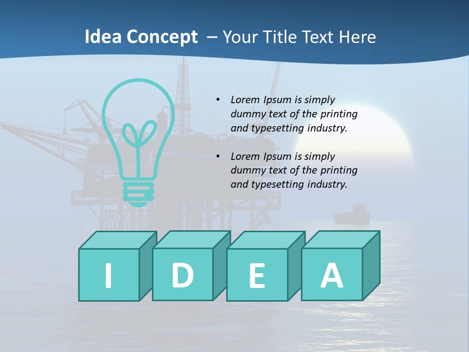 Industry Production Sea PowerPoint Template
