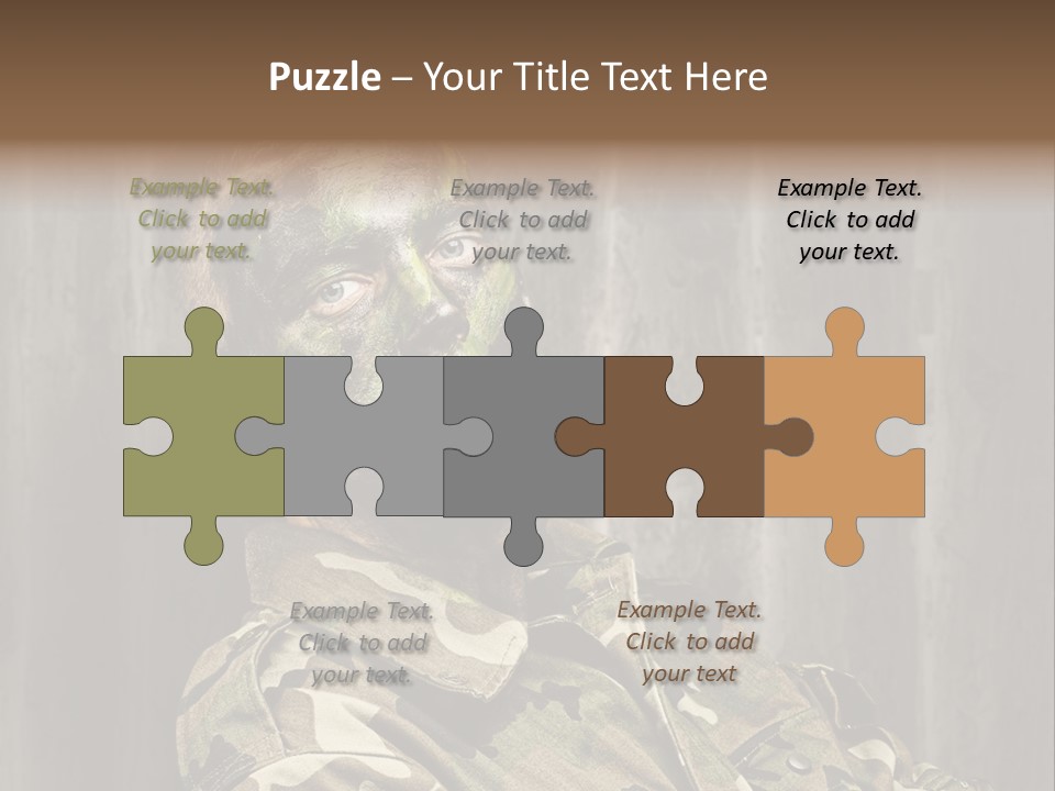 Battle Paint Man PowerPoint Template