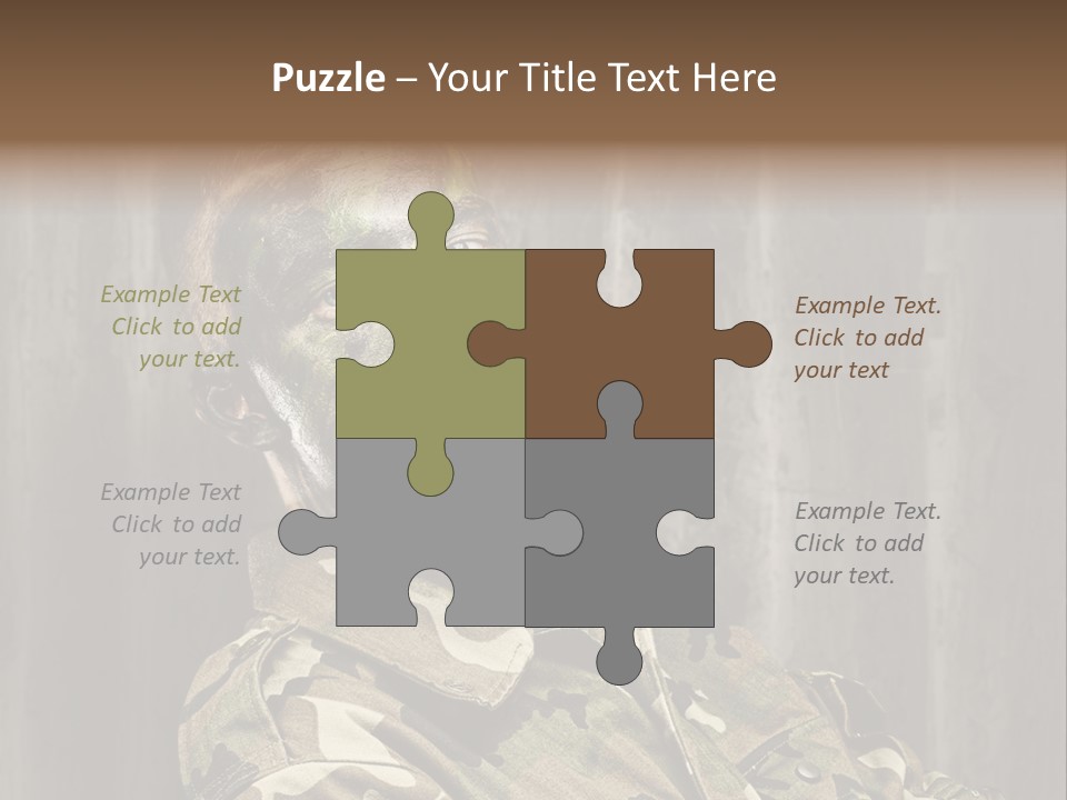 Battle Paint Man PowerPoint Template