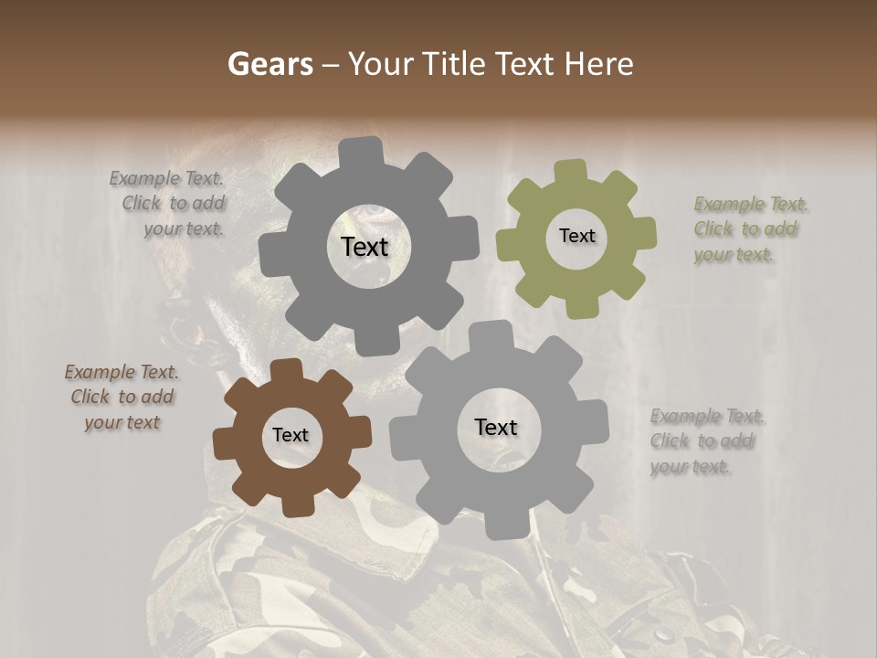 Battle Paint Man PowerPoint Template