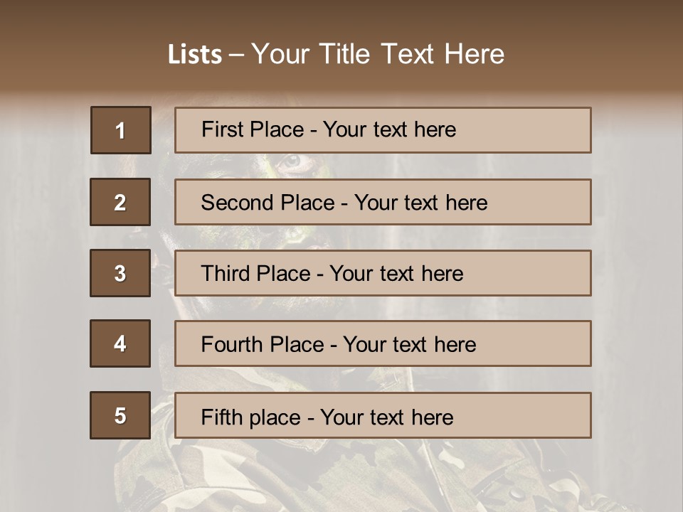 Battle Paint Man PowerPoint Template
