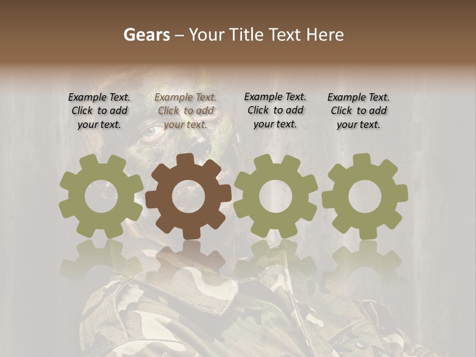 Battle Paint Man PowerPoint Template