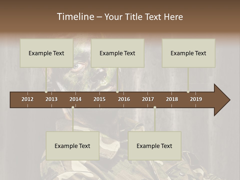 Battle Paint Man PowerPoint Template