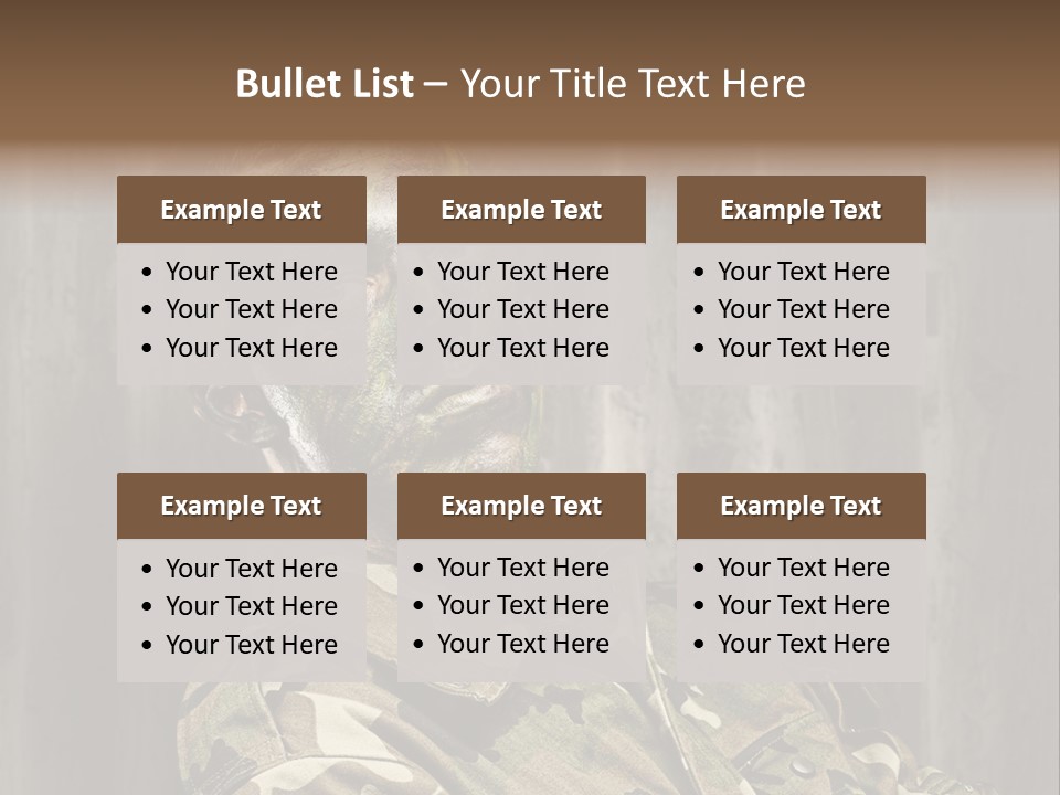 Battle Paint Man PowerPoint Template